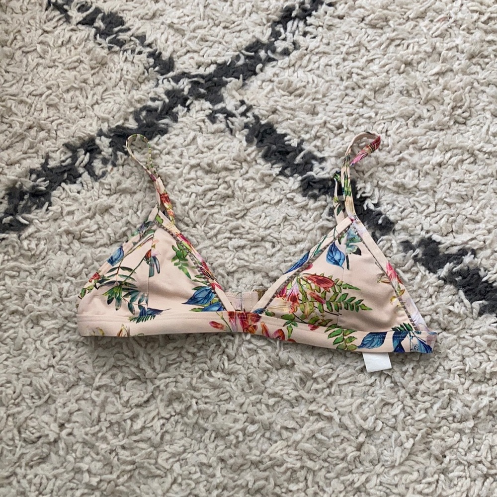 floral bikini top